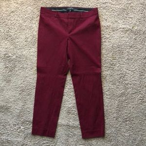 EUC Banana Republic Dark Red Trousers Sz 10
